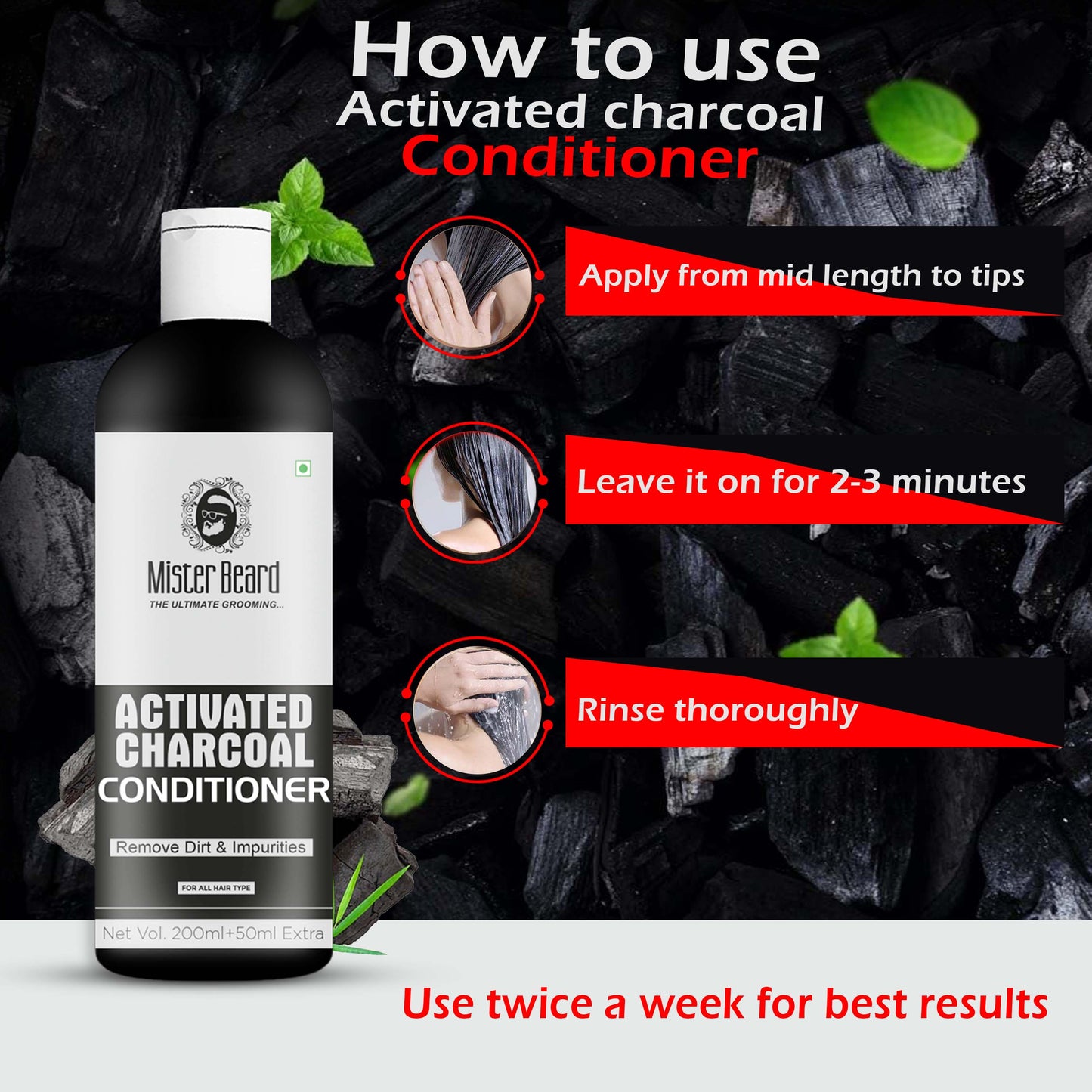 Mister Beard Activated Charcoal Conditioner