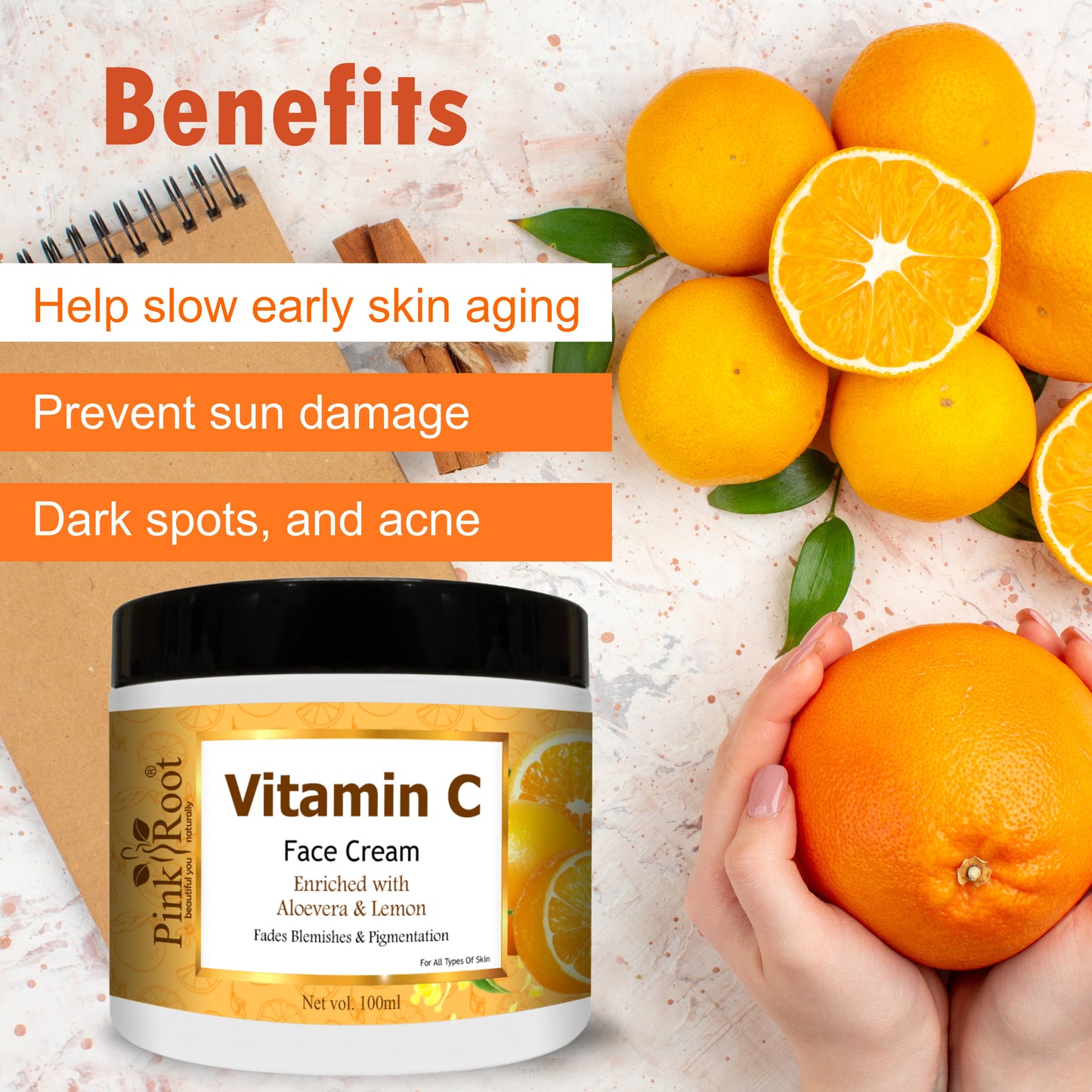 VITAMINC CREAM PINKROOT