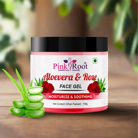 Aloevera & Rose Face Gel Moisturize and Soothing 100ml