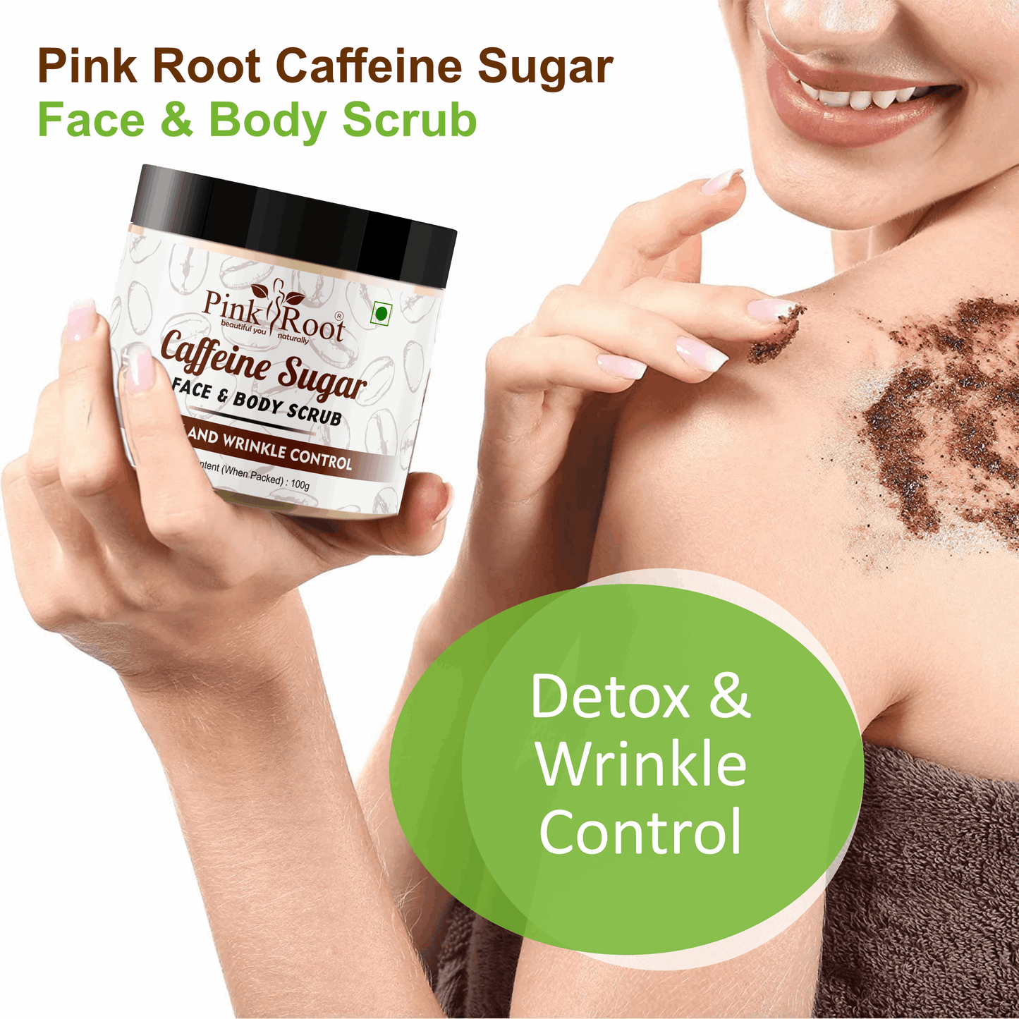 Caffeine Sugar Face & Body Scrub 100gm