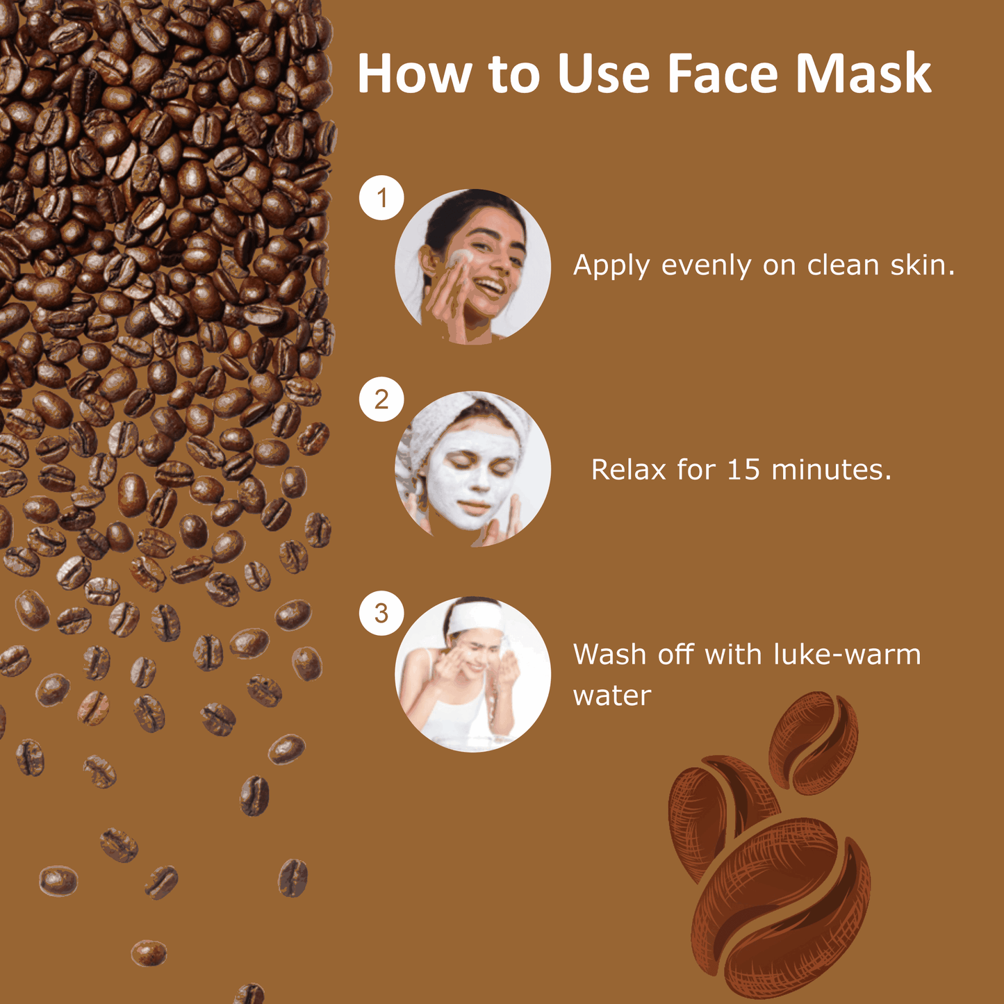 Caffeine  Sugar Face Mask Reduces acne & Pigmentation