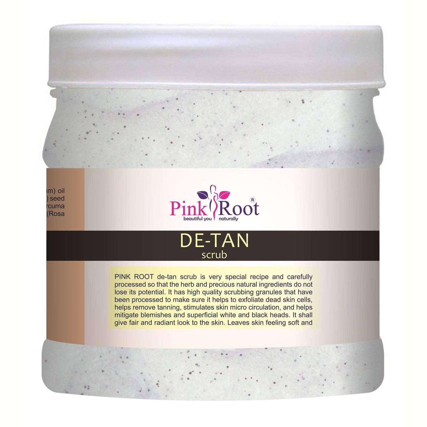 De-Tan Scrub 500ml with Clove Oil, goodness of Papaya & Aloe vera Extract