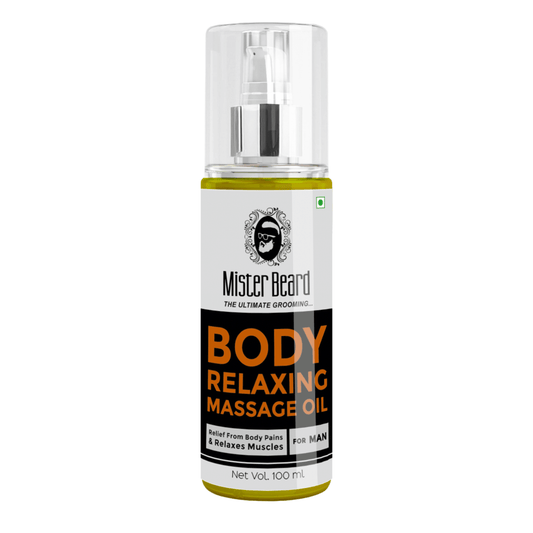 Mister Beard Deep Moisturising Relaxing Body Oil with Natural Ingredients | Homemade Oil using Herbs| Pain Relief Oil, 100ml - Pink Root