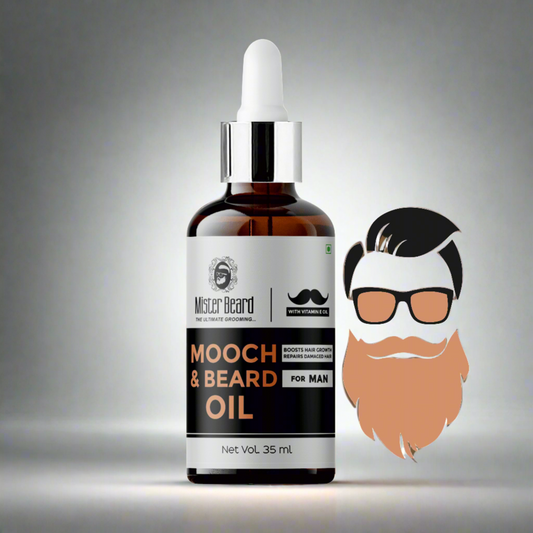 Mister Beard Mooch & Beard Oil 35ml, for growth of hairs - Pink Root