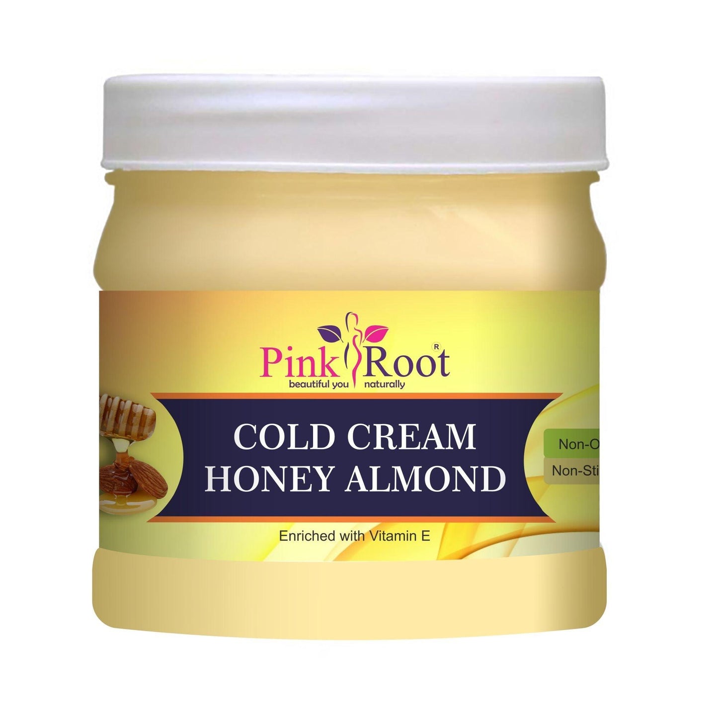 Cold Cream with Honey Almond 500ml - Pink Root