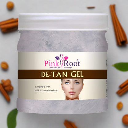 De-Tan Gel Enriched with Clove Oil & Milk Honey extract 500ml - Pink Root