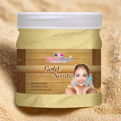 Gold Scrub for face & Body 500ml - Pink Root