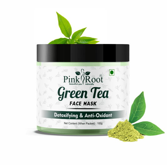 Green Tea Face Mask Detoxifying & Anti Oxident 100gm - Pink Root