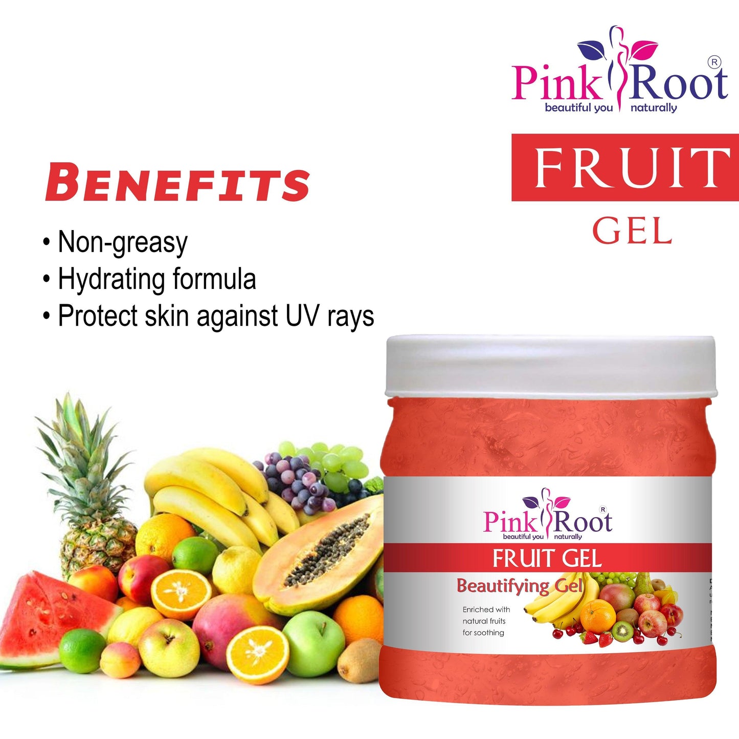 Mix Fruit Gel 500ml - Pink Root