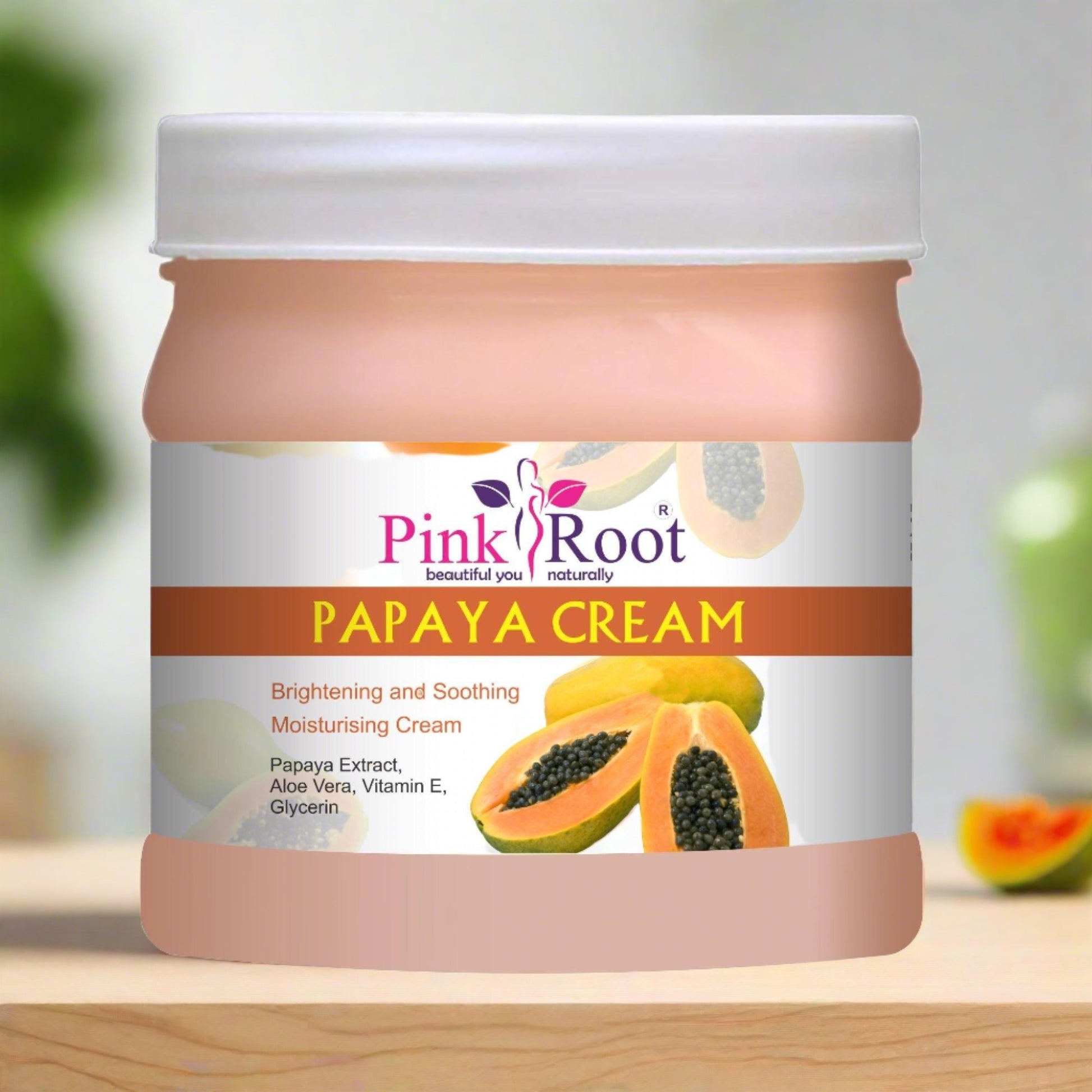 Papaya Brightening & Soothing Moisturising Cream 500ml - Pink Root