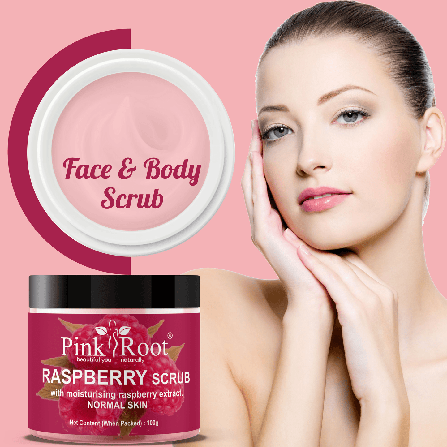 Raspberry Scrub 100gm - Pink Root