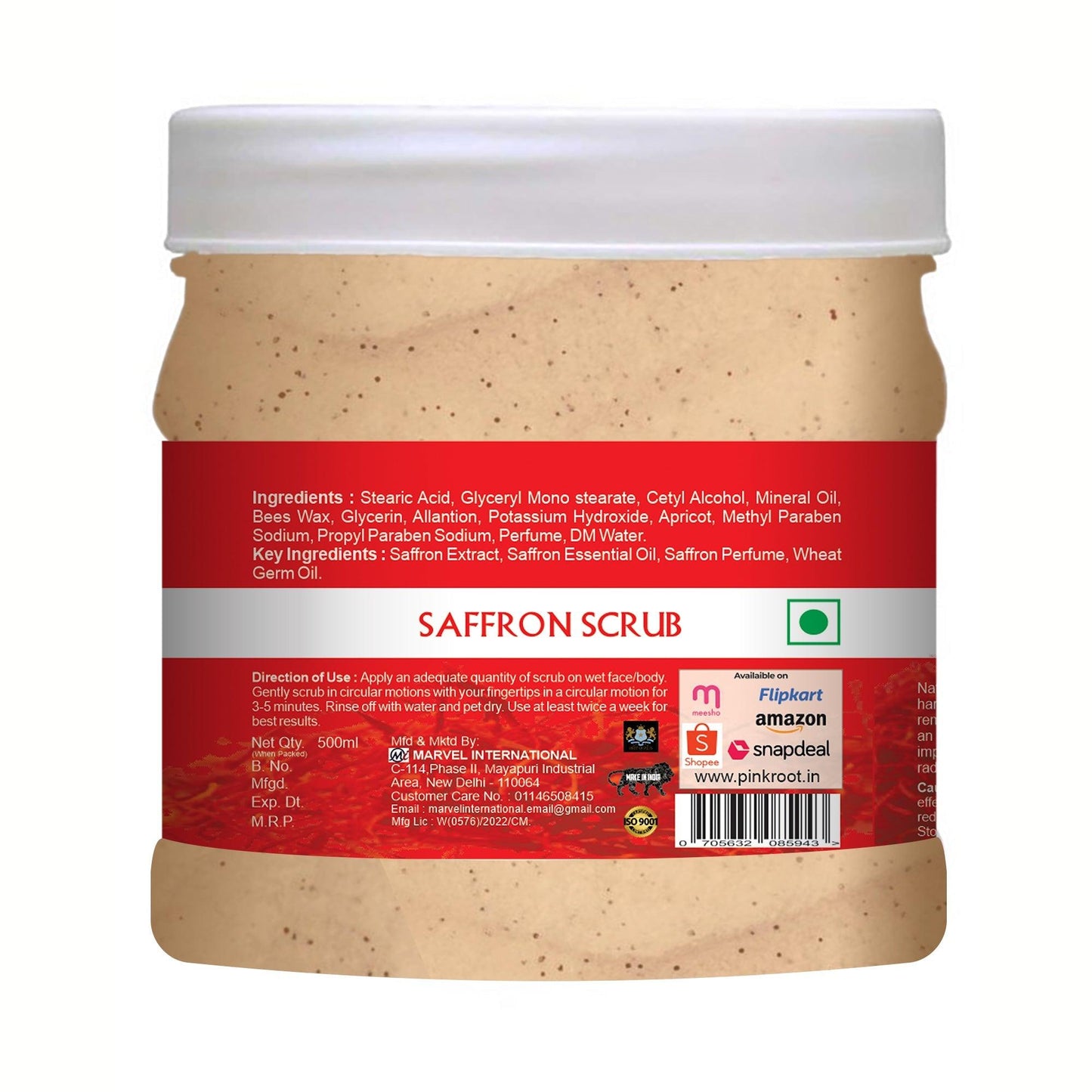 Saffron Scrub 500ml - Pink Root