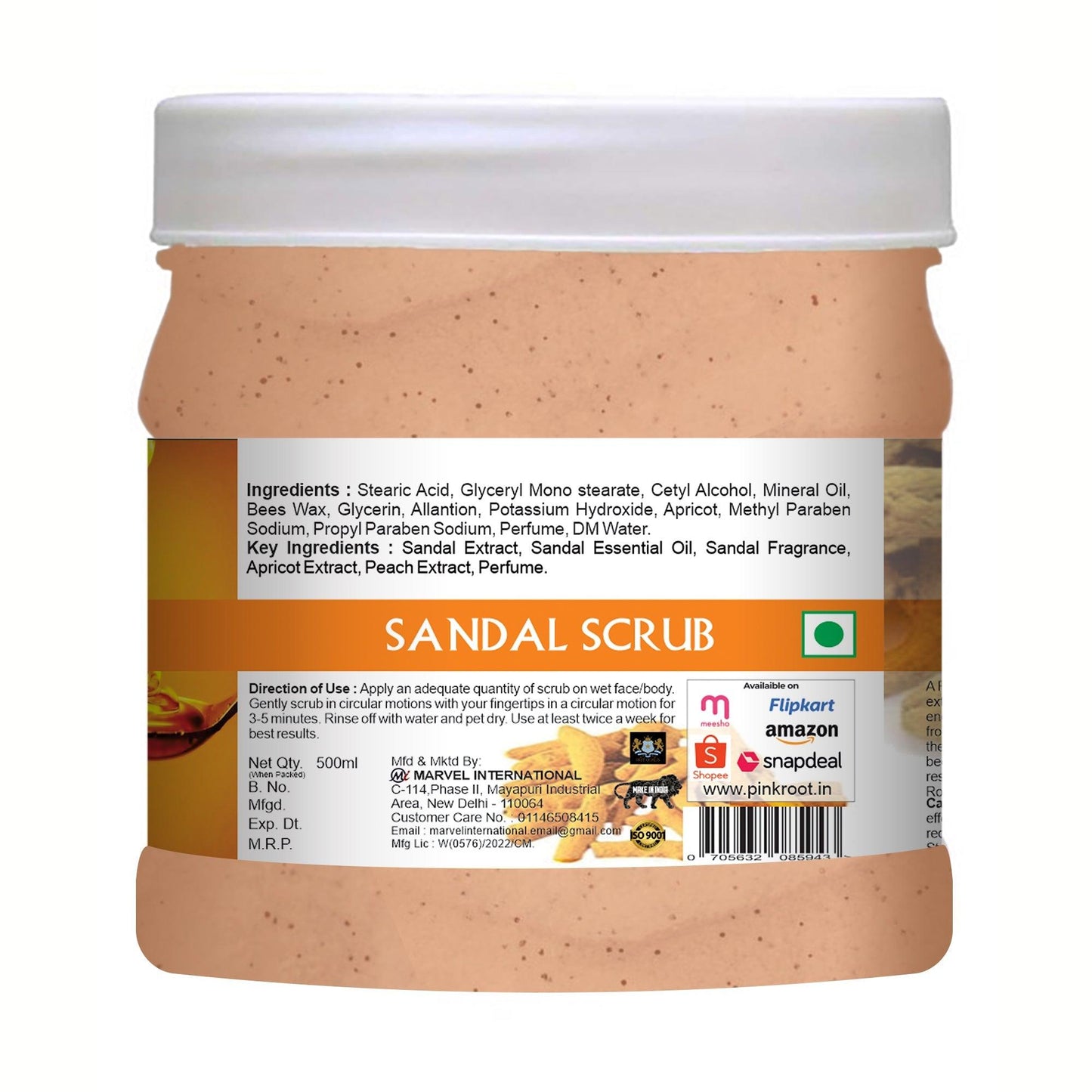 Sandal Scrub 500ml - Pink Root