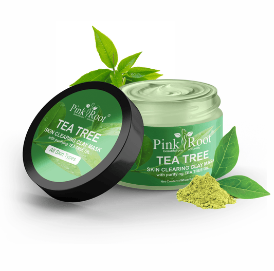 Tea Tree Skin Clearing Clay Mask 100gm - Pink Root