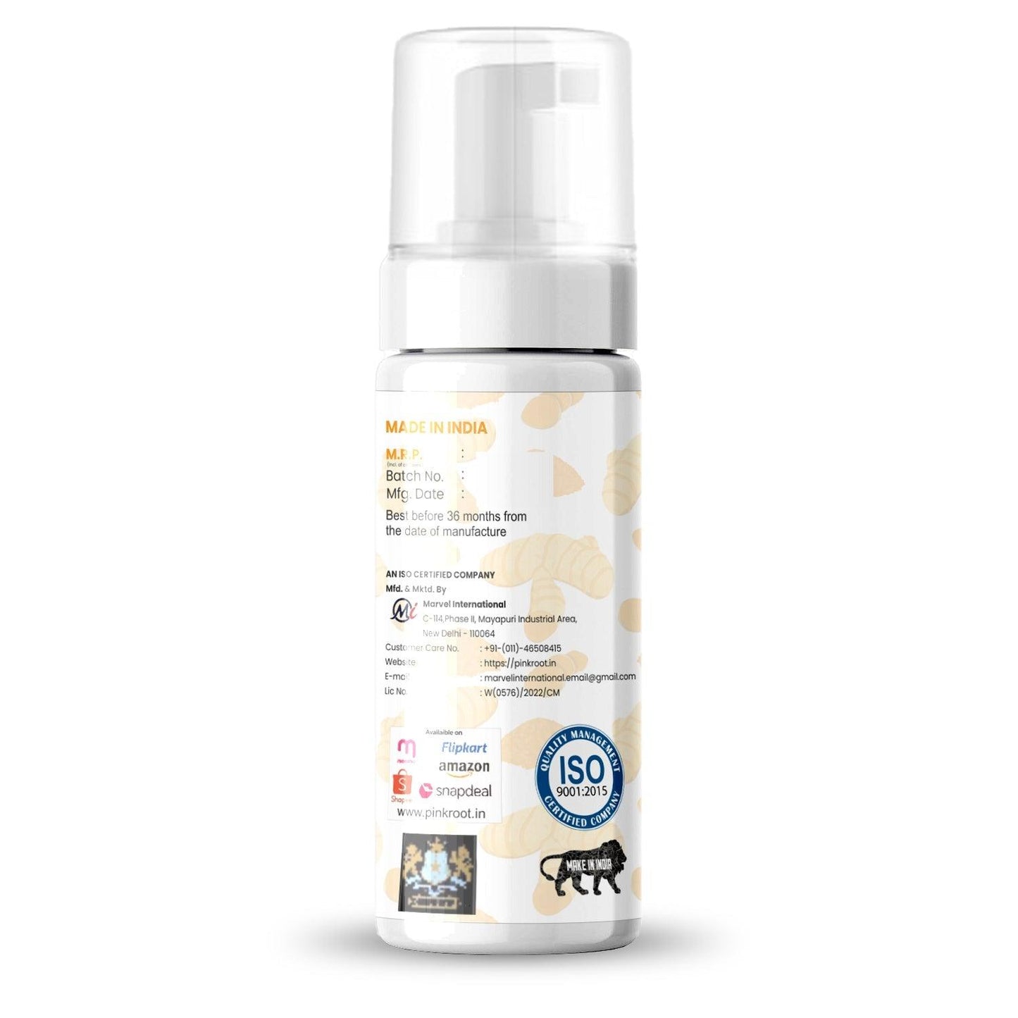 Ubtan Foaming Face Wash 150ml - Pink Root