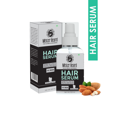 Mister Beard Hair Serum For Mens 100ml|For Smooth, Frizz Free & Glossy Hair