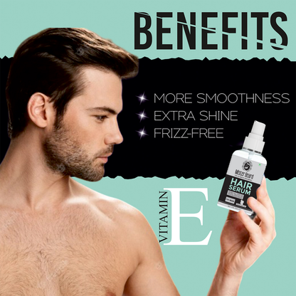 Mister Beard Hair Serum For Mens 100ml|For Smooth, Frizz Free & Glossy Hair