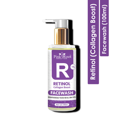 Pink Root Deep Cleansing Retinol Face Wash for Acne & Aging Skin
