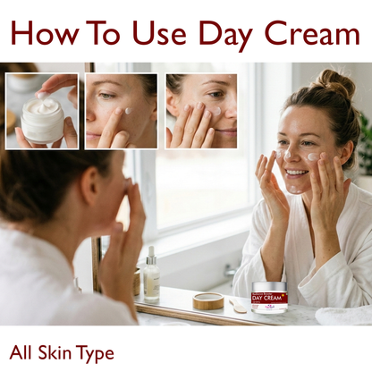 Pink Root Radiance Booster Day Cream with SPF30 (50ml) Lightweight moisturising formula that hydrates, brightens, protects skin from sun damage, reduces dullness, and keeps your face soft, fresh, and glowing all day.