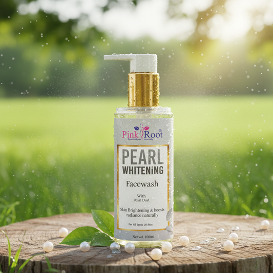 Pink Root Pearl Whitening Face Wash 100ml - Deep Cleansing Skin Whitening Facial Foam, face wash, for all skin types Face Wash