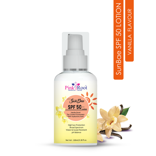 Pink Root Vanilla Glow Sunscreen SPF 50 PA+++ Broad Spectrum