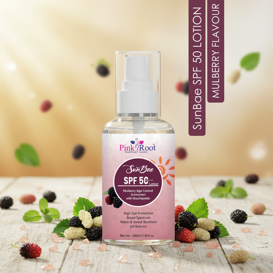 Pink Root Mulberry Sunscreen SPF 50 PA+++ – No White Cast 100ml