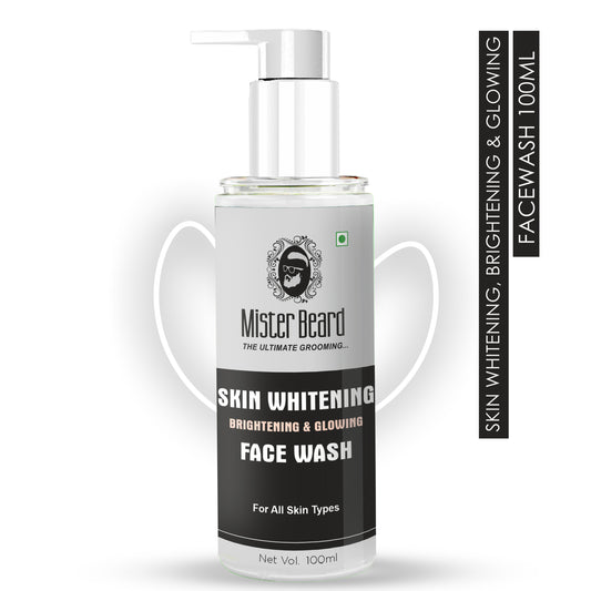 Mister Beard Skin Whitening Face Wash 100ml - Deep Cleansing Skin Whitening Facial Foam, face wash, for all skin types Face Wash