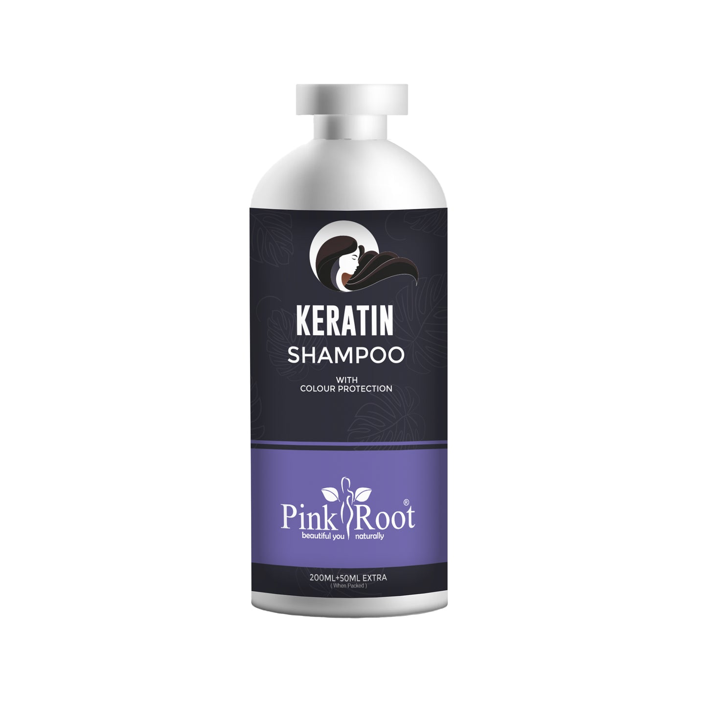 Pink Root Keratin Hair Shampoo (250 ml) for Smoothening of Hairs and Volume Enhancement