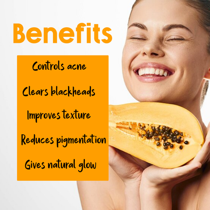 Pink Root Papaya Mask Enriched with papaya extract 500gm, for Skin Brightening, Skin Hydration, Deep Cleansing, Skin Brightening, Moisturization & Nourishment