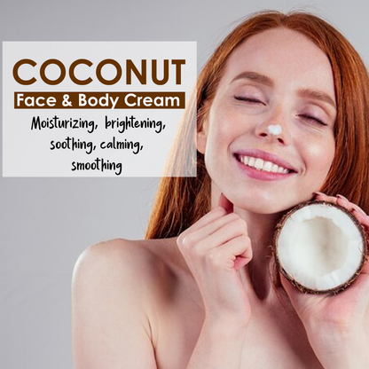 Pink Root Coconut Cream 100ml for Skin Whitening, Brighening, Tightening & Moisturising for Face & Body (100 ml)