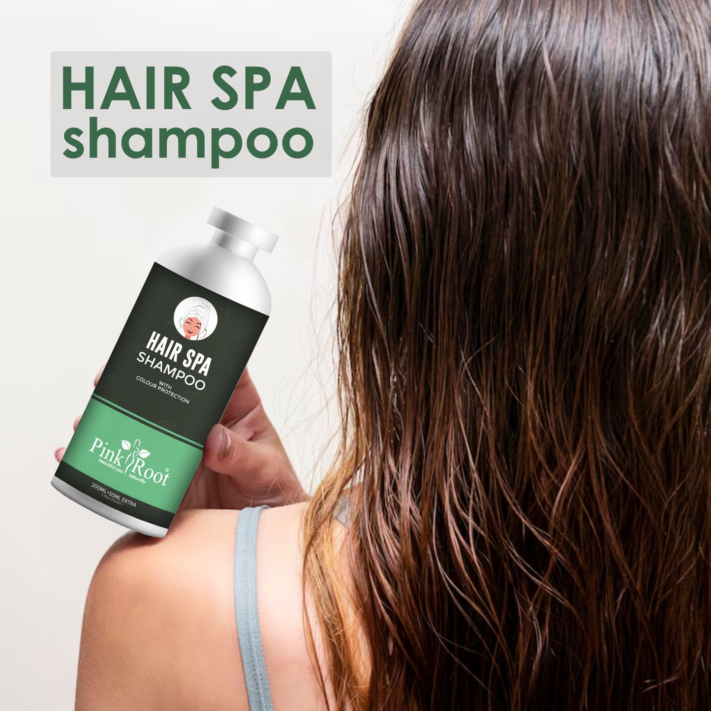 Pink Root Hair Spa Shampoo for Deep Nourishing Shampoo for Dry Hair, Long & Health Hairs (250 ml )