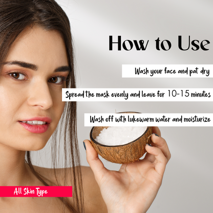 Pink Root Coconut Face Mask, Advanced hydration, Anti-aging, reduce blemishes, 100ml