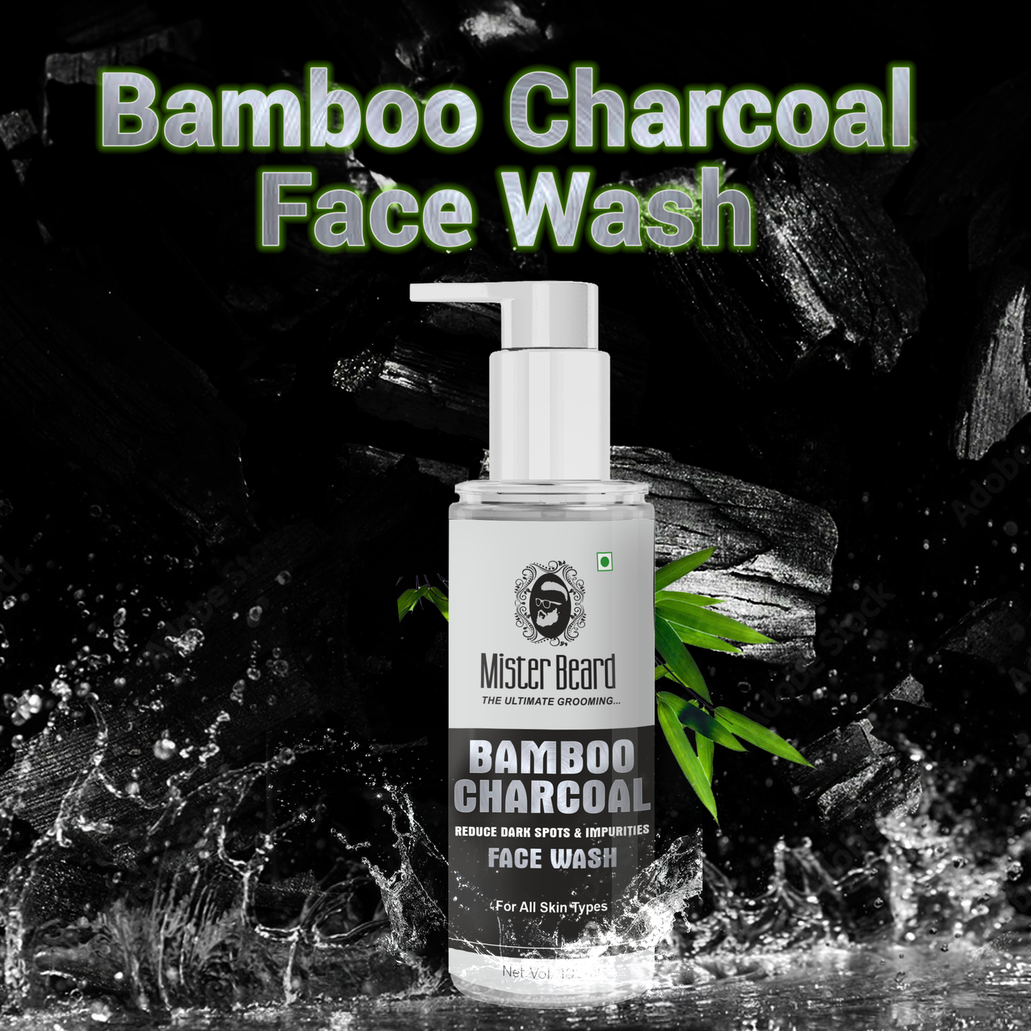 Mister Beard Activated Charcoal Deep Cleansing Facewash 100ml with Activated Charcoal