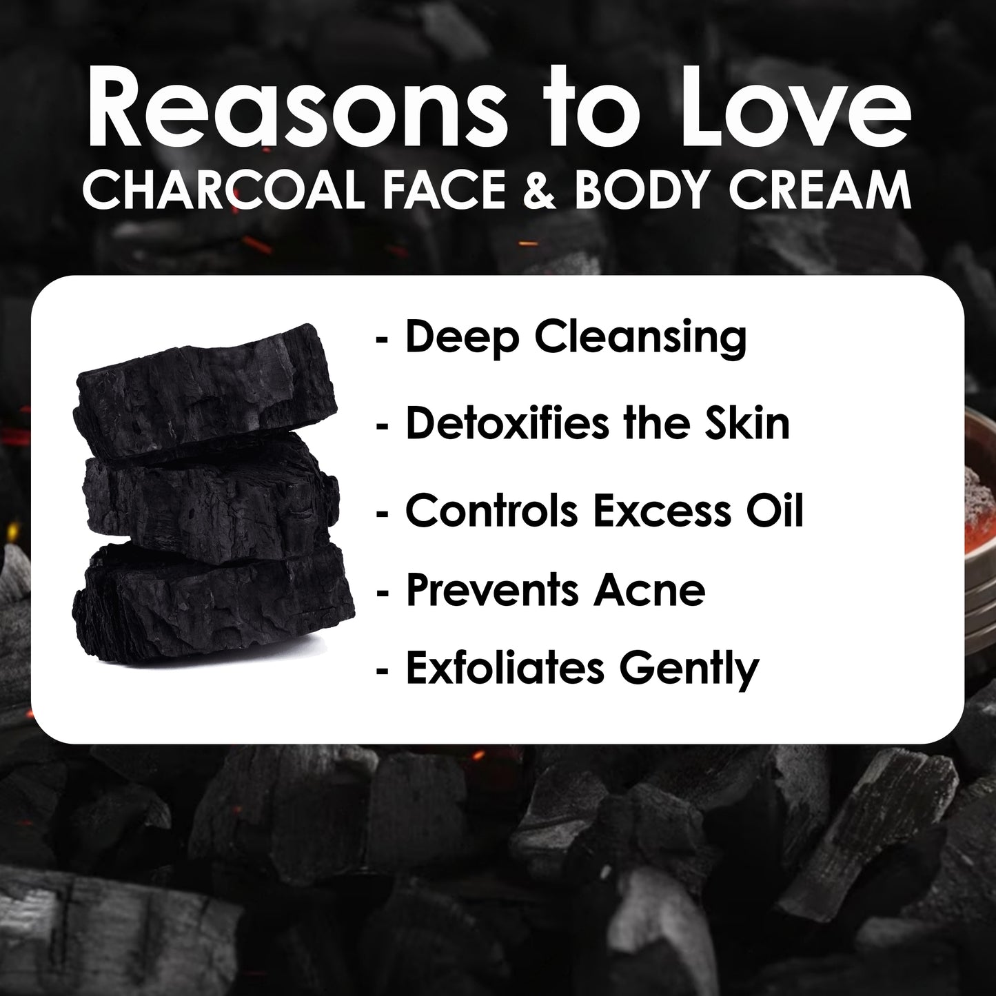 Pink Root Charcoal Detox Massage Cream Effectively Firms Delicate Skin with Dual Power of anti-aging (500 ml)