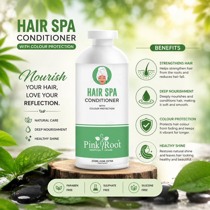 Pink Root Hair Spa Conditioner (250 ml) for Soft Shinning Hair, Long & Health Hairs