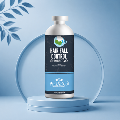 Pink Root Hair fall Control Shampoo Strengthens hair from the roots| Controls Hair Fall & Prevents Greying | Sulphate, Paraben, Silicone Free (250 ml)