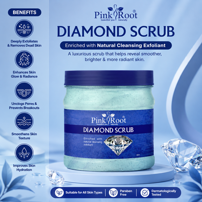 Pink Root Diamond Scrub 500ml for Spot Removal, Anti Ageing