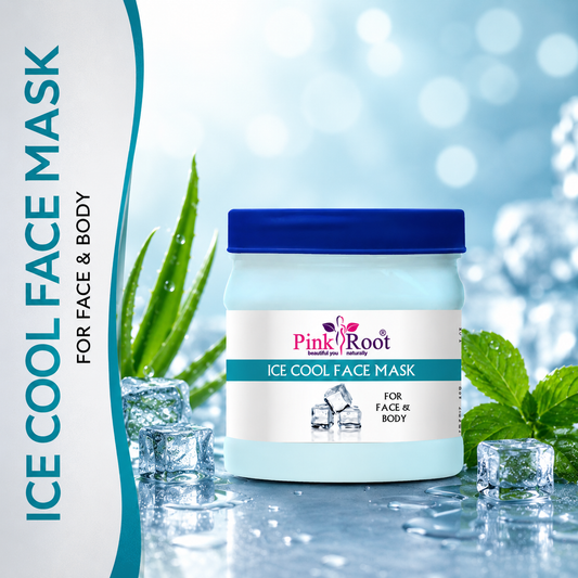 Pink Root  Ice Cool Face Mask Replenishing & Rejuvenation, Skin Smoothening, For All Skin Types 500gm