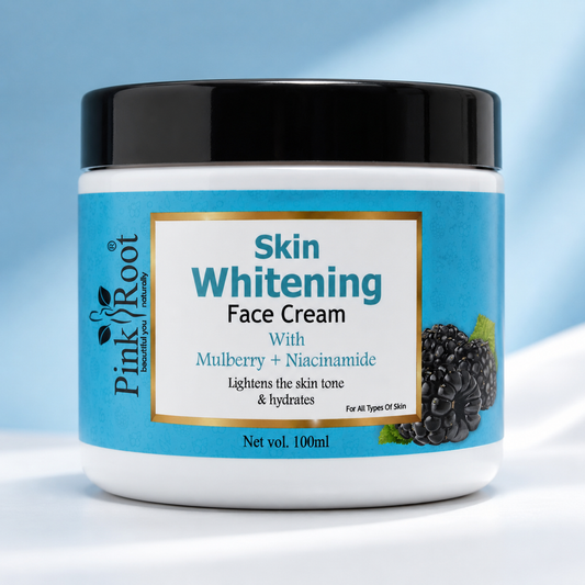 Sale Price Live !Pink Root Skin Whitening infused with Niacinimide and mulberry 100g | Removes Fine Lines & Tanning, Lightens, Nourishes Skin