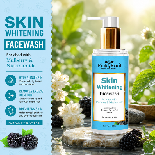 New Advance Formula Pink Root Skin Whitening Face Wash 100ml - Deep Cleansing Skin Whitening Facial Foam, face wash, for all skin types Face Wash