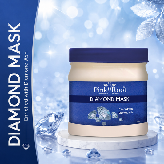 Pink Root Diamond Face And Body Mask |Skin Whitening, Tightening & Dark Spot Removal Face Mask  (500 ml)