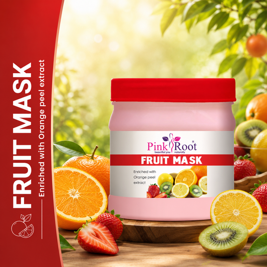Pink Root Mix Fruit  Mask 500ml, Enriched with Vitamin E, Aloe Vera Extract for Removing dead cells & Nourishing Skin (500 ml)