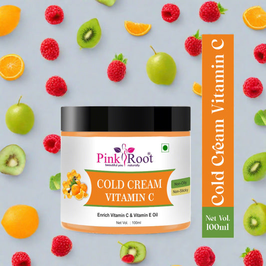 Pink Root Vitamin C Nourishing Cold Cream 100gm, for Intense Moisturising & Soft Skin