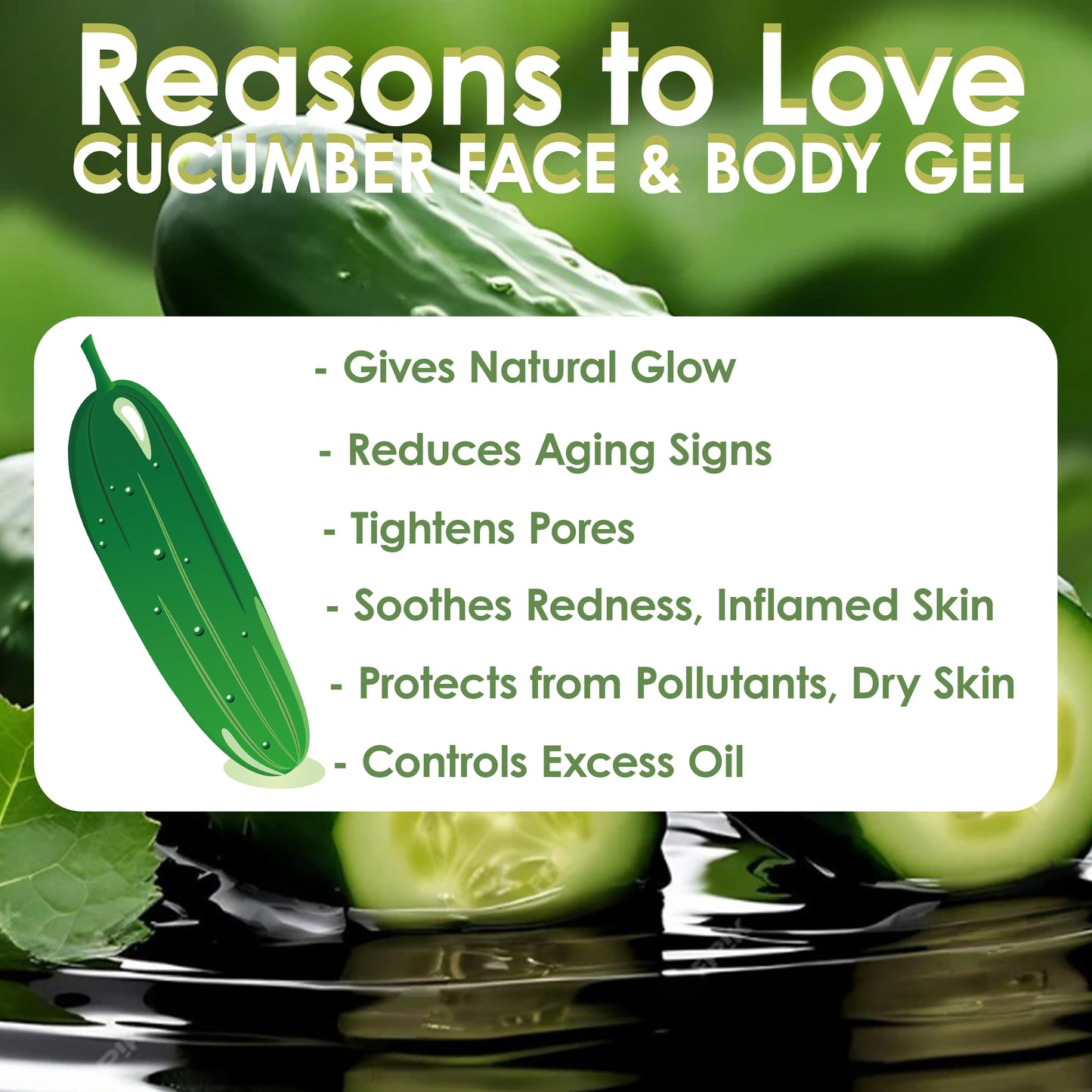Pink Root Cucumber Gel 500ml for Skin Hydrating, Soothing Light Weight Formula, Helps Reduce Redness, Puffiness & Blemishes