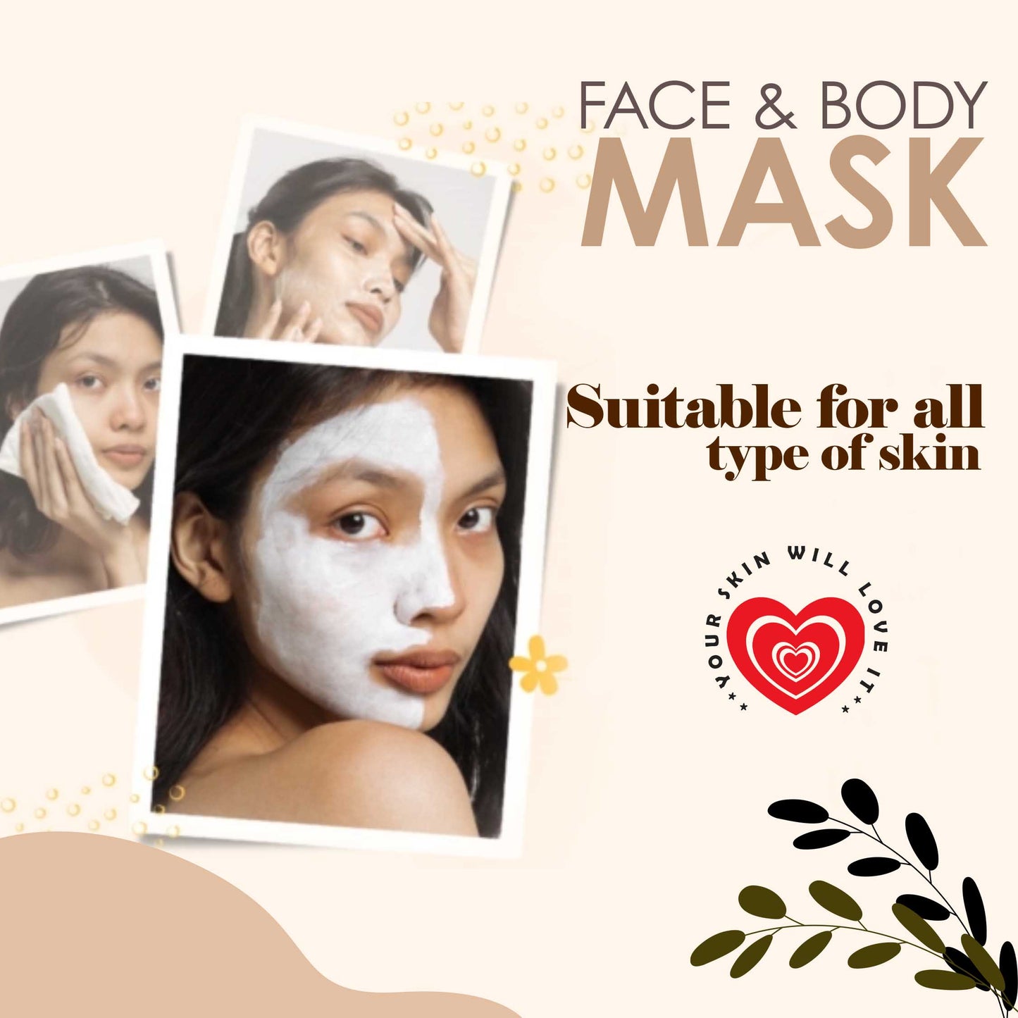 Pink Root Pearl Mask Enriched with Pearl Ash 500gm - Reduce Pores, Brightening & Deep Cleansing Pearl Facial Mask 