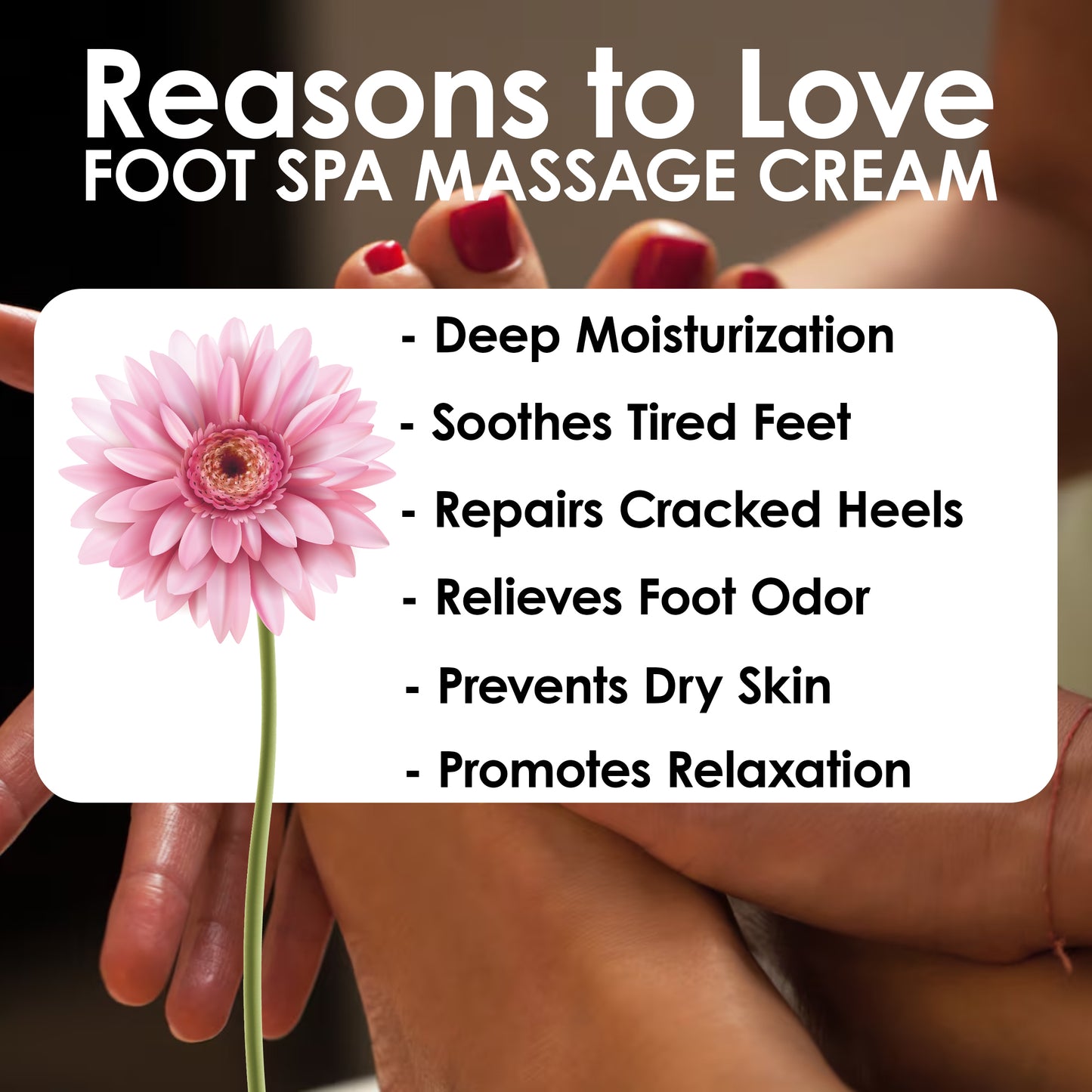 Pink Root Foot Spa Cream with Shea Butter & Olive for Healing Cracked Heels