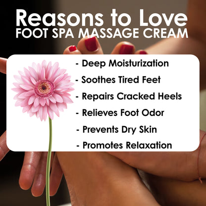 Pink Root Foot Spa Cream with Shea Butter & Olive for Healing Cracked Heels