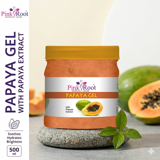 Pink Root Papaya Gel 500ml for Spot Removal, Brightening & Lightening With Papaya Extracts