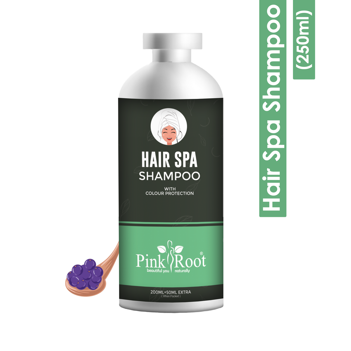 Pink Root Hair Spa Shampoo for Deep Nourishing Shampoo for Dry Hair, Long & Health Hairs (250 ml )