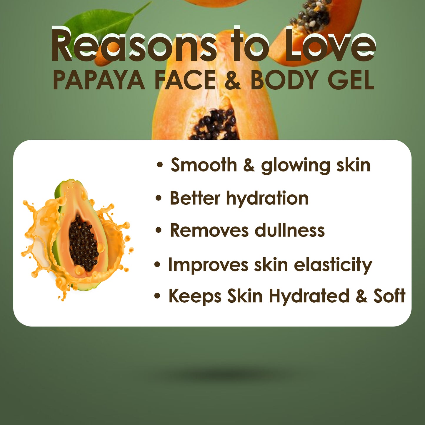 Pink Root Papaya Gel 500ml for Spot Removal, Brightening & Lightening With Papaya Extracts